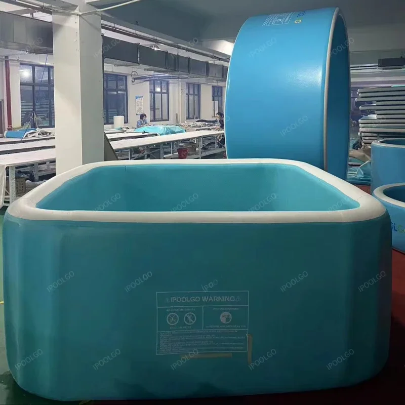 multifunctional environmentally friendly PVC inflatable above-ground rectangular swimming pool