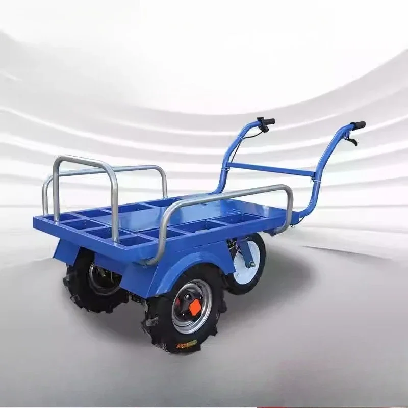 

Electric hand push tricycle agricultural climbing double wheel lithium battery