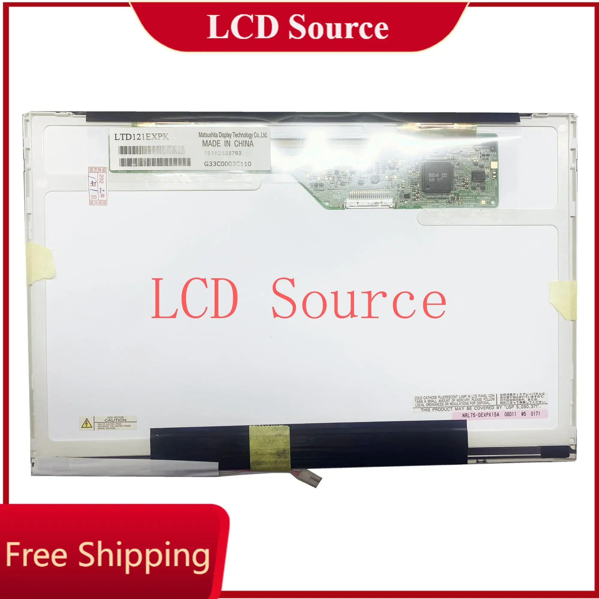 LTD121EXPK LTD121EWVB LTD121EW3D LTD121EXPV 1280*800 12.1'' Laptop LCD Screen Panel Matrix