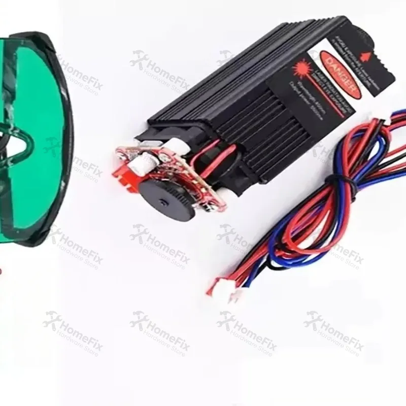 5500mW 450nm Blue   Module 5.5W DIY Laser Engraving  Head Replacement Diode Module