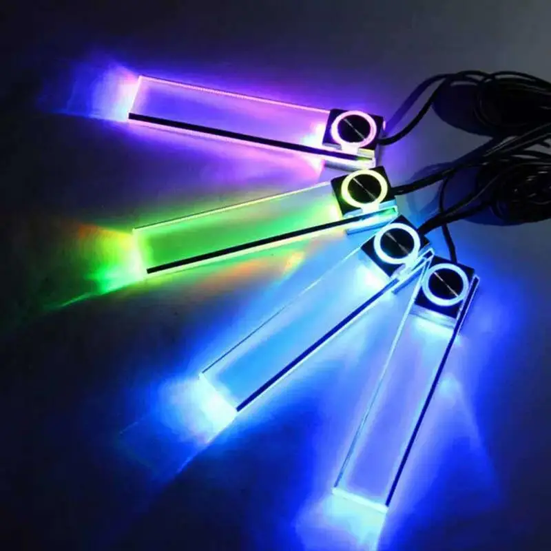 4 In 1 12V Universal RGB LED Car Daytime Running Lights Dynamic Effect Waterproof For Auto Modification Daily Driving