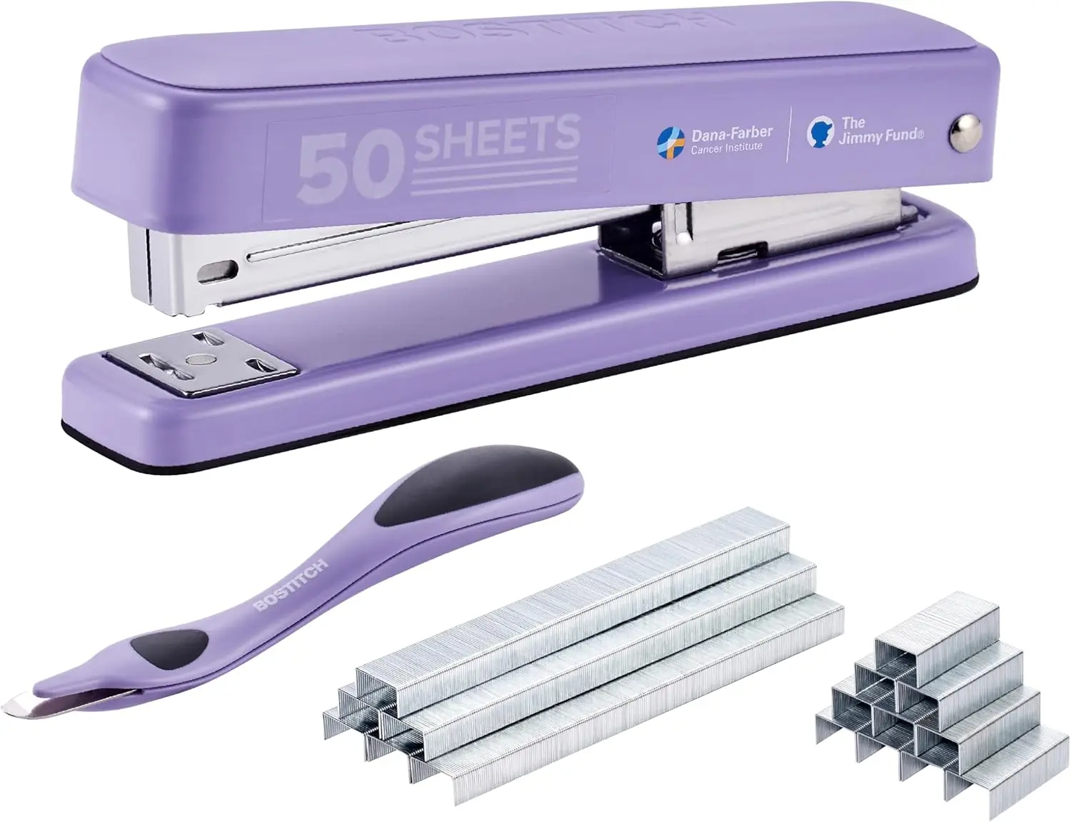 

Heavy Duty Metal Stapler with 50 Sheet Capacity, 1750 Staples & Ergonomic Staple Remover, Jam Free Stapling for Office and