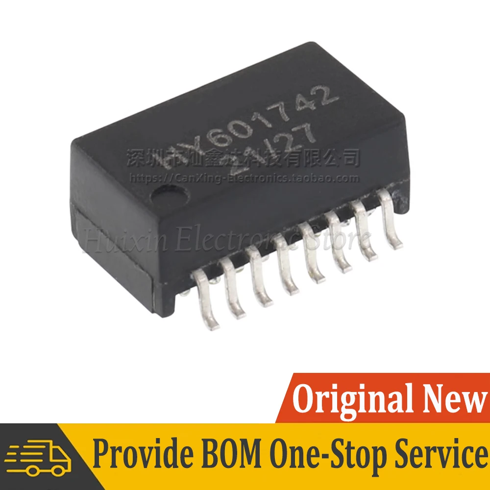 

2pcs HY601742 601742 SOP16 SMD Network Transforme 100 Base-T Ethernet Isolation LAN Transformer Isolated POE Choke