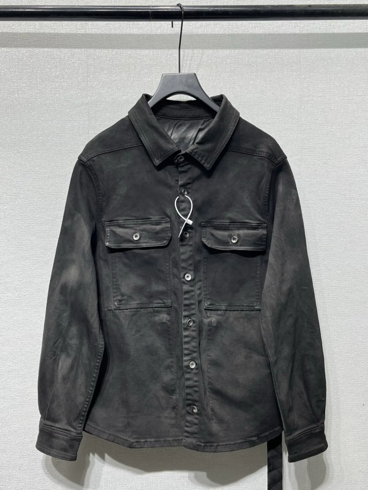 Designer High Street New Washed Distressed Dyed Denim Biker Jacket Casual Loose Fit Unisex Men Women Coat