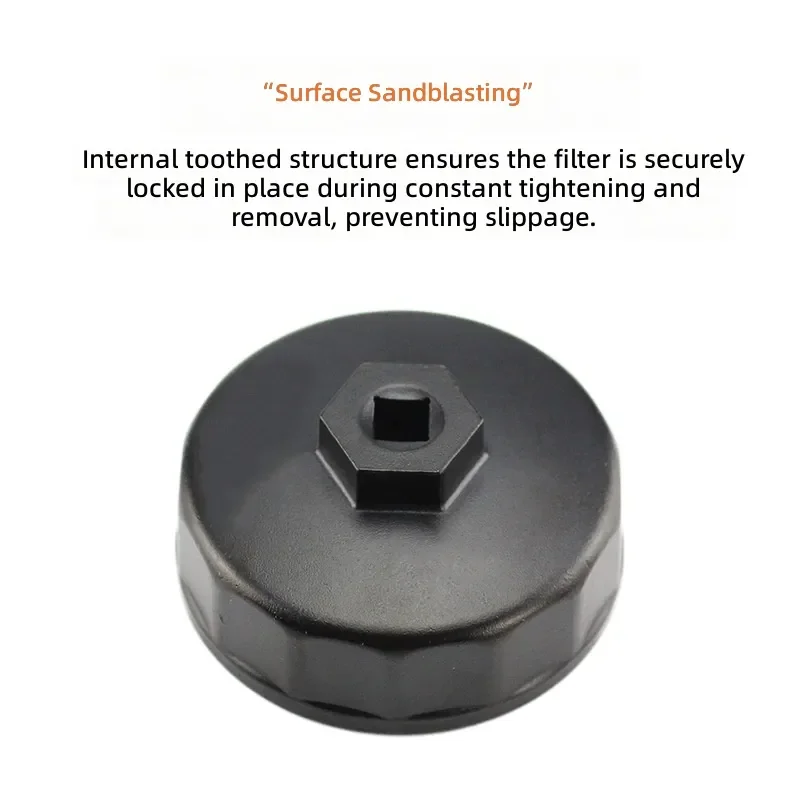 Oil Filter Cap Wrench for 74mm 14 Oil Grid Sleeve Removal Tool