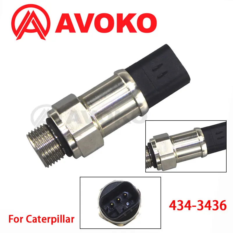 

32-вольтовый датчик давления топливного насоса для CAT Caterpillar 385C E320D 320D3 385C FS 320D2 FM 349D 434-3436