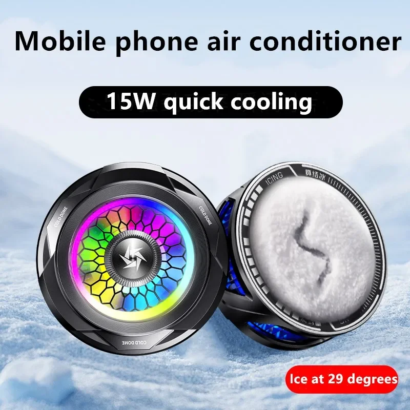 Powerful magnetic mobile phone icing radiator Universal flat cooler for  - Xiaomi mobile game cooling fan