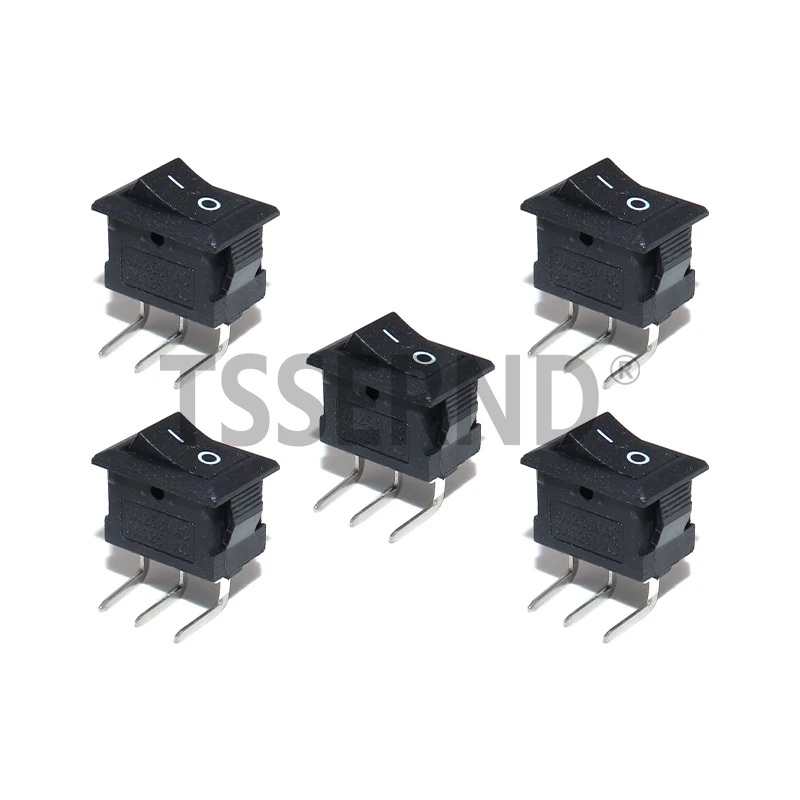 5PCS 10x15mm KCD11 Rocker Switch 10*15mm Mini Push Button Switch ON-OFF / ON-OFF-ON 2 Pins / 3 Pins 3A 250VAC / 6A 125VAC