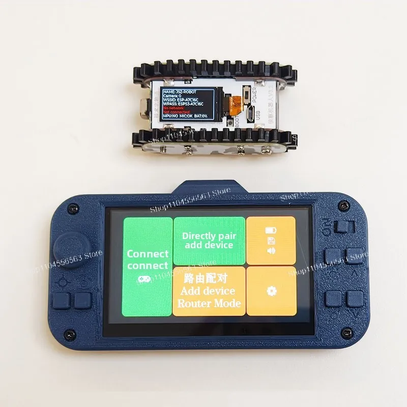 Mini Reconnaissance FPV Robot Car with ESP32S3 Development Board, WiFi Transmission, Programmable Smart RC Vehicle