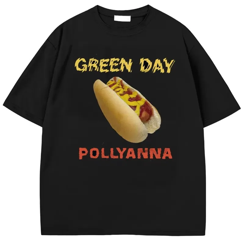 Pollyanna Single  Green Day Band Graphic T-Shirt Cotton Men Women Streetwear Tee