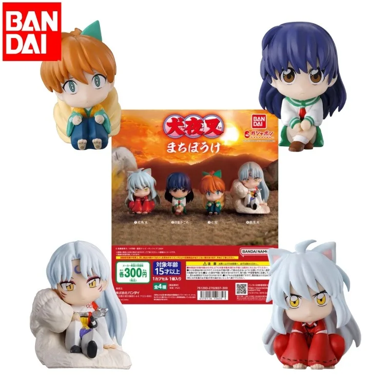 

Bandai Genuine Inuyasha Waiting for Styling Ornaments Gashapon Anime Figure Toys Collectible Model Ornaments Gifts For Children