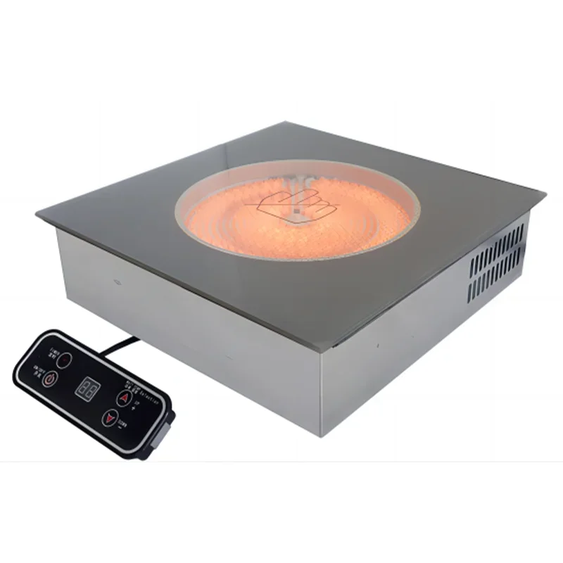 Embedded single-head electric ceramic stove square 3000W