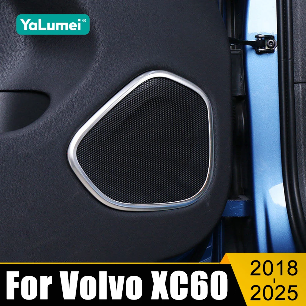 

For Volvo XC60 2018 2019 2020 2021 2022 2023 2024 2025 Car Door Audio Speaker Cover Loudspeaker Tweeter Frame Accessories