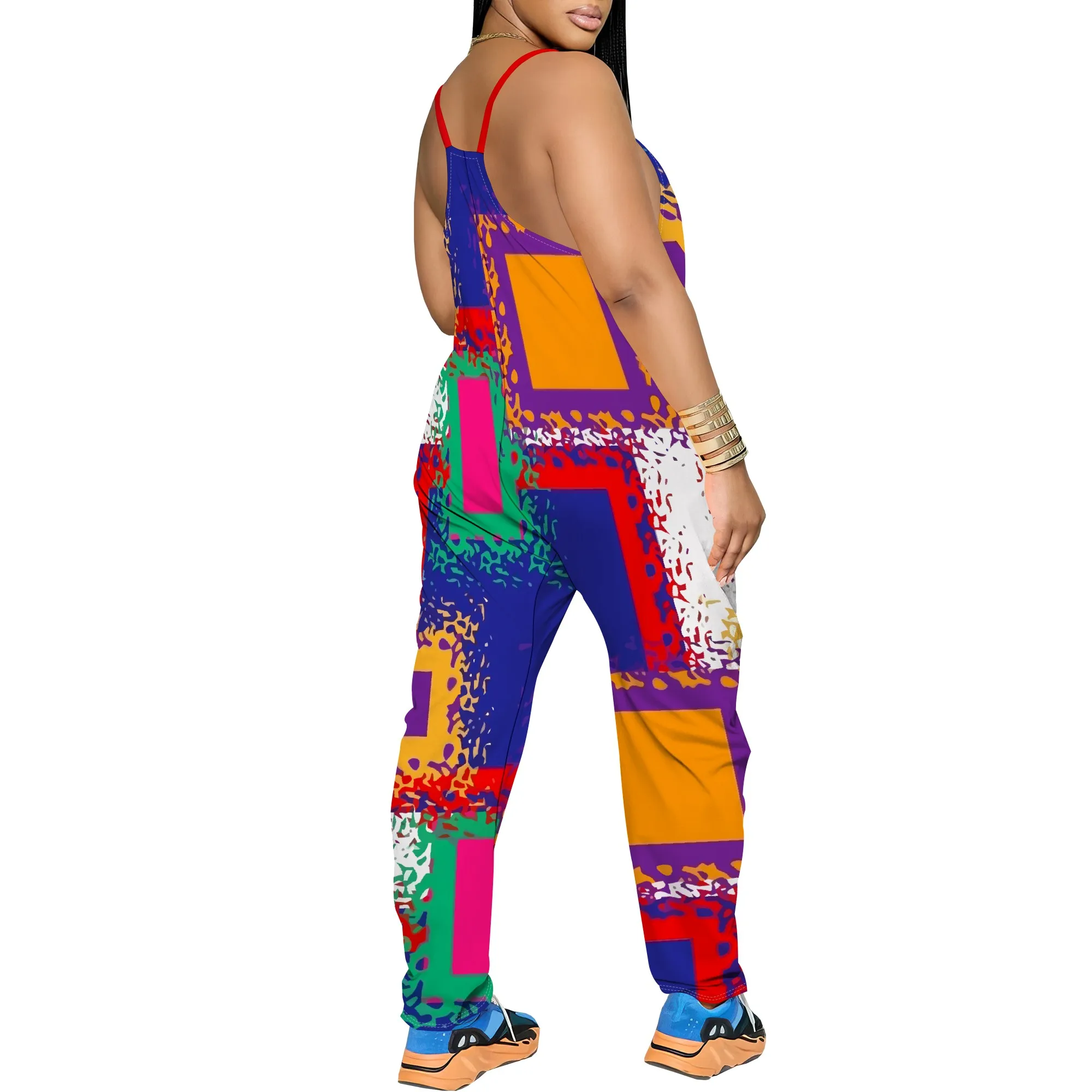 Tiger Stripe Print Jumpsuit Sleeveless Sexy Clubwear Night Out Romper