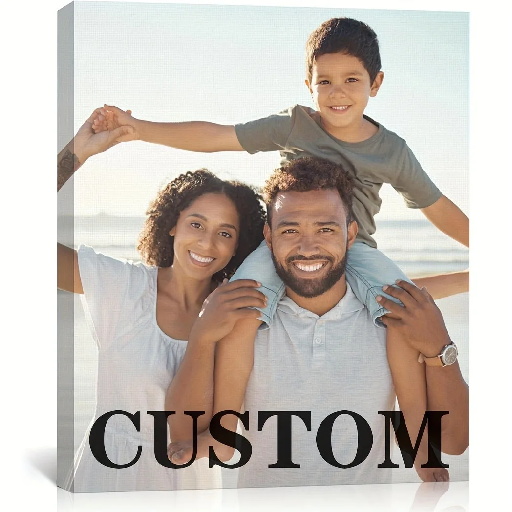 Custom Canvas Poster| Personalized Photo to Share Precious Memories with Family Friends| Christmas Photo Print| New Year Gift| C