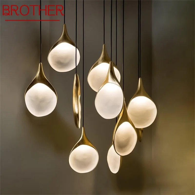 

BROTHER Postmodern Pendant Lamp Creative LED Hanging Fixtures Modern Decorative Lighting Dining Living Room Chandelier