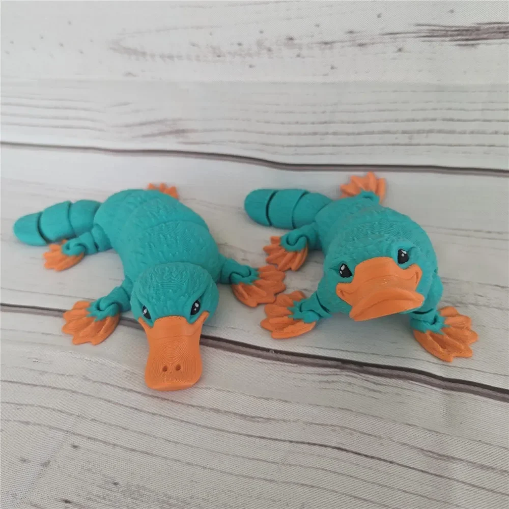 New High Quality 3D Printed Articulated Platypus Figurine Multi-joint Movable for Funny Kids Toy Gift Living Room Decoration