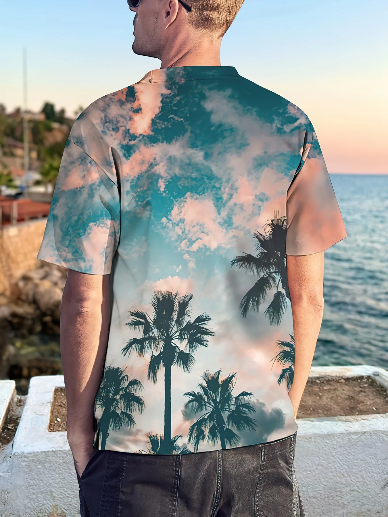 Purchasing Products Trendy Pattern Printing Men's Comfortable T-Shirts, Graphic Tee Men's Summer Outdoor Clothing, Men's Clothing, Tops