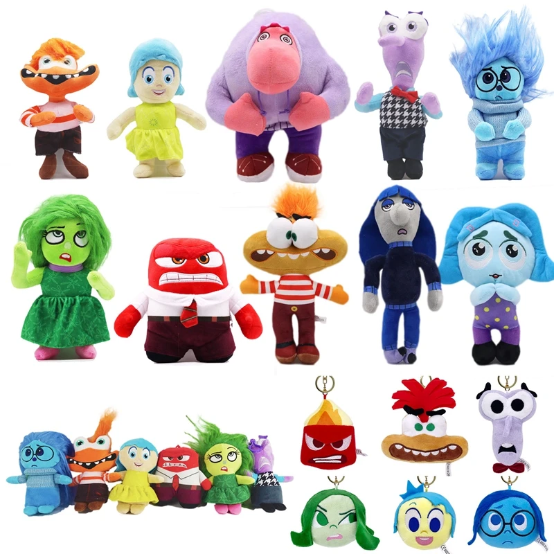 Inside Out 2 Figurka Anime Pluszowe Zabawki Radość Lęk Powiększ Straszenie Gniazdo Miękka Lalka Wewnątrz Zabawka Prezenty Dla Dzieci 20-25 cm