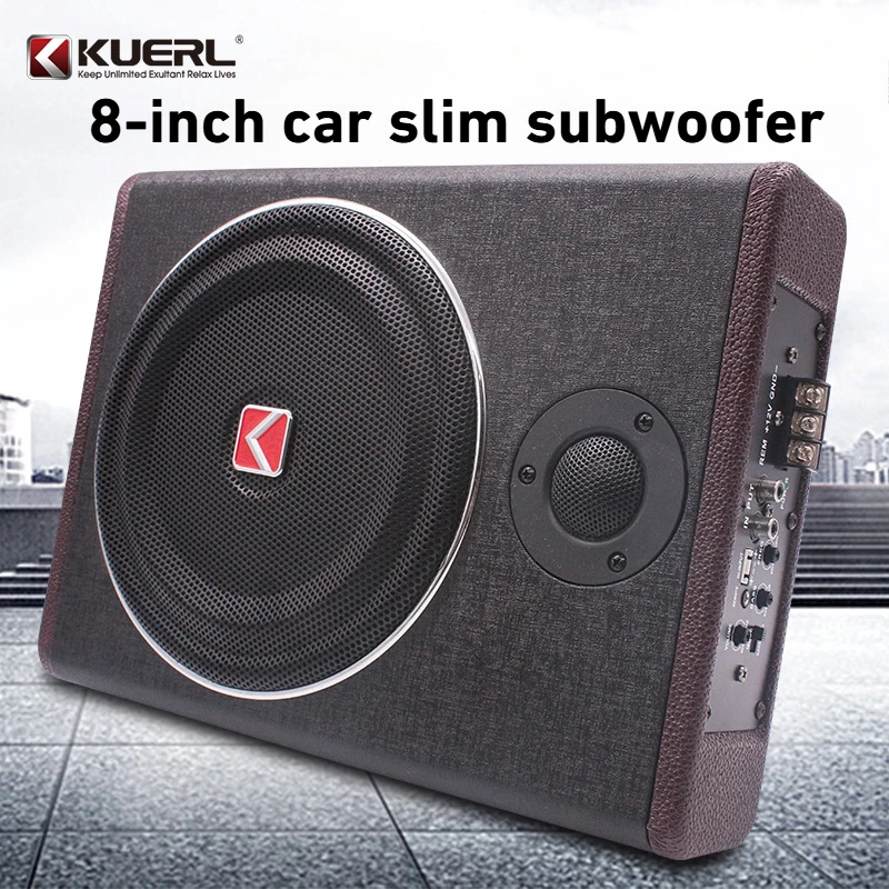 8 Inch Car Power Subwoofer Car Seat Subwoofer Sound System DC12v Sound Module Speaker Car Audio Amplifier Speaker