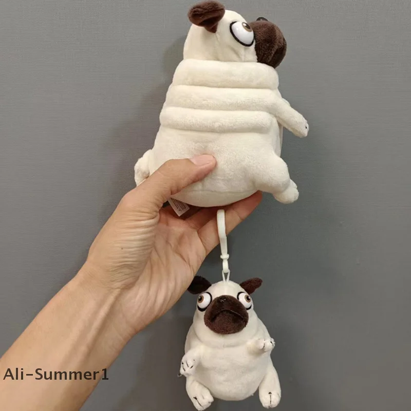 【E】Kawaii Plüschtiere 10/14CM Hässlicher und süßer Sandhund sitzender Mops Hundespielzeug Stoffpuppen für Kinder Kinder Geburtstagsgeschenk