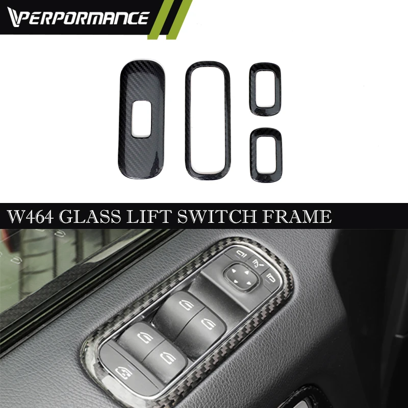 Dry carbon fiber 2019Y- W464 Glass Lift Switch Frame G-class W463A car accessories G500 G63 G350 inner auto parts Interior trims