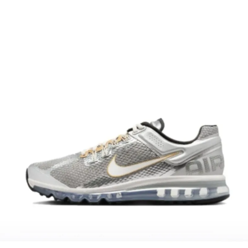 

Nike Air Max 2013, удобные универсальные амортизирующие износостойкие и противоскользящие низкие кеды, повседневные мужские кроссовки, серебристые