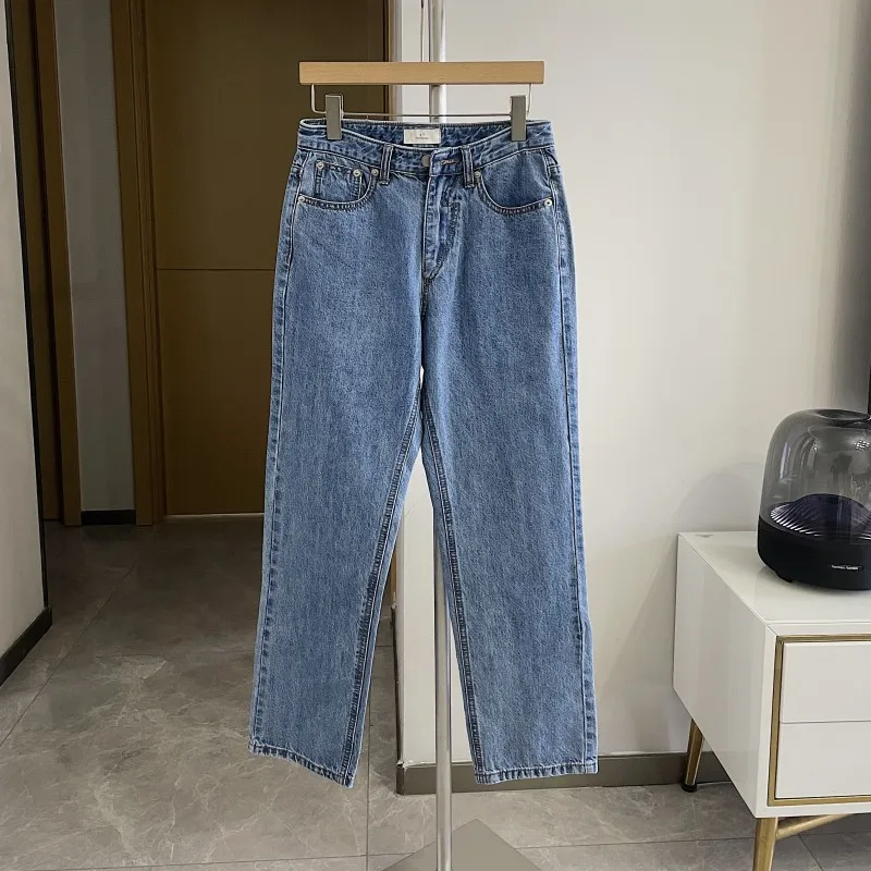 Retro Washed Loose Straight Leg Casual Jeans Men's Fashionable Versatile Spring 2023 New Style Comfortable Classic Blue Denim
