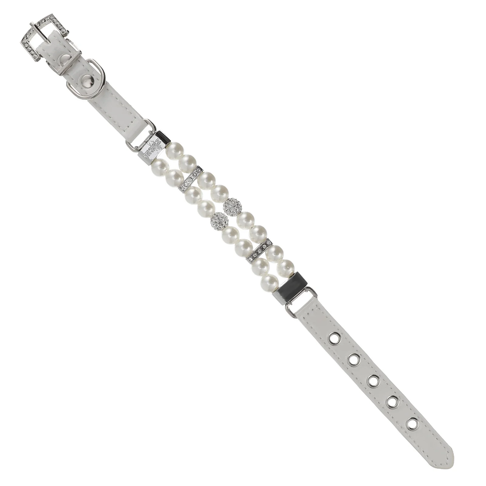 

Pet Pearl Collar for Small Dogs Elegant Beaded Dog Necklace for Female Puppies Comfortable Fit Xs Dog Bead Collar