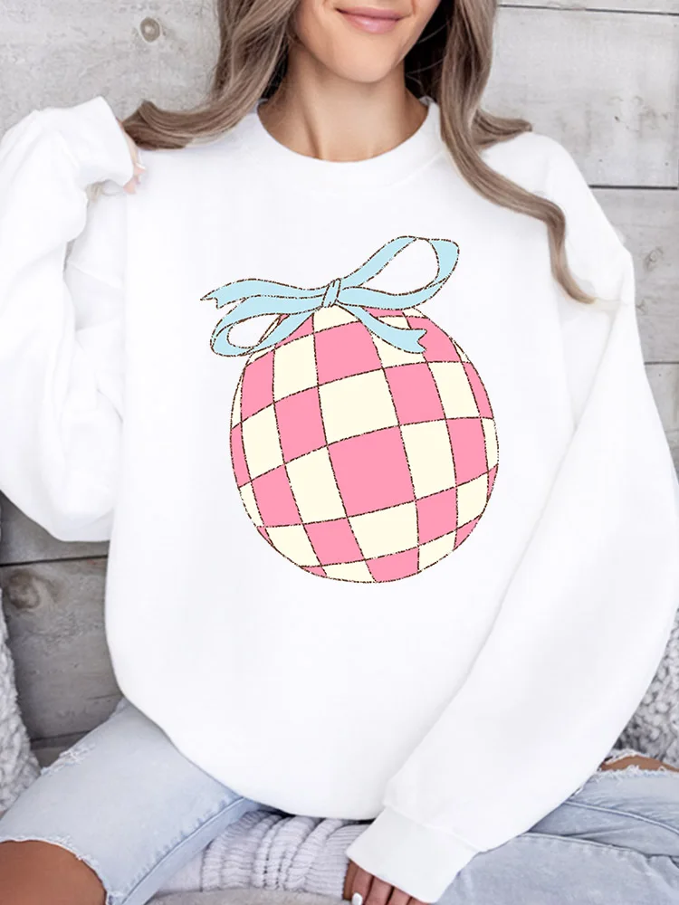 

Женский свитшот с круглым вырезом и разноцветными светящимися элементами, повседневный пуловер с длинными рукавами, свободный крой, для ежедневной носки