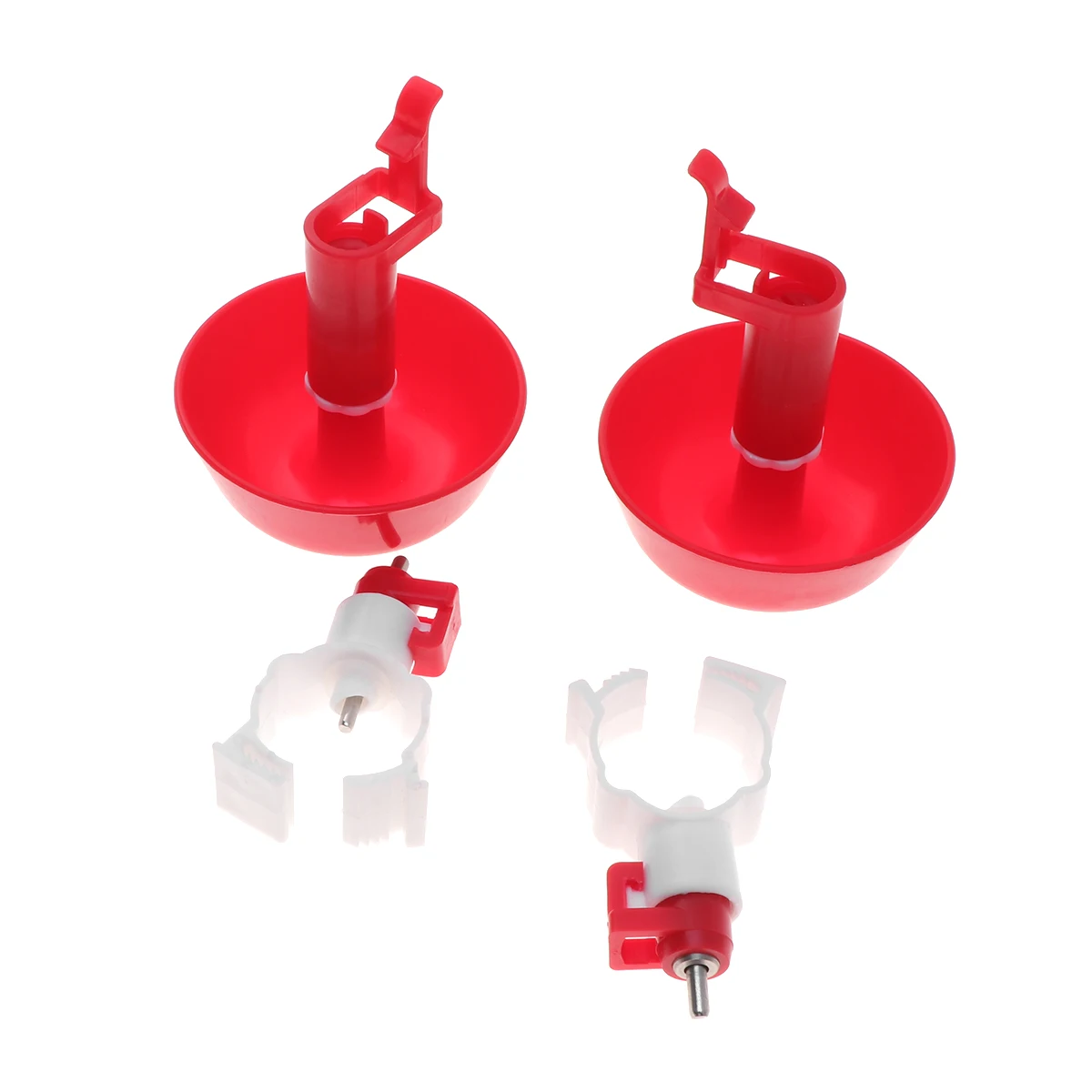 

10Pcs Bird Water Drinking Cups Adjustable Automatic Feeder Chicken Poultry Drinker Bowls Feeding Tools