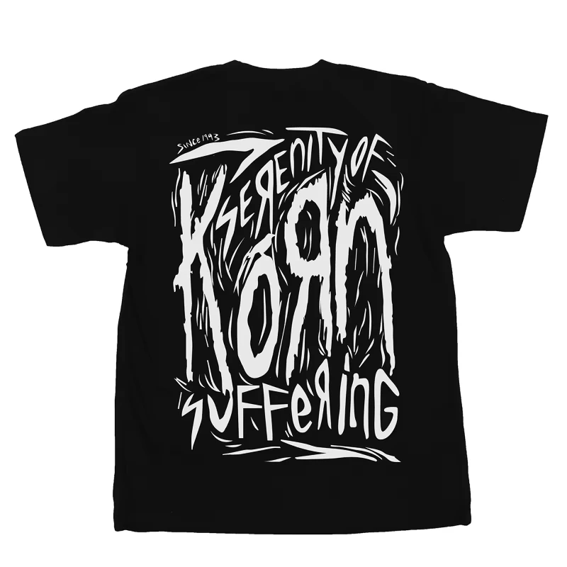 

Футболка Korn Music Concert Rock Band WORLD TOUR, мужская винтажная металлическая готическая футболка большого размера, летняя уличная футболка с коротким рукавом