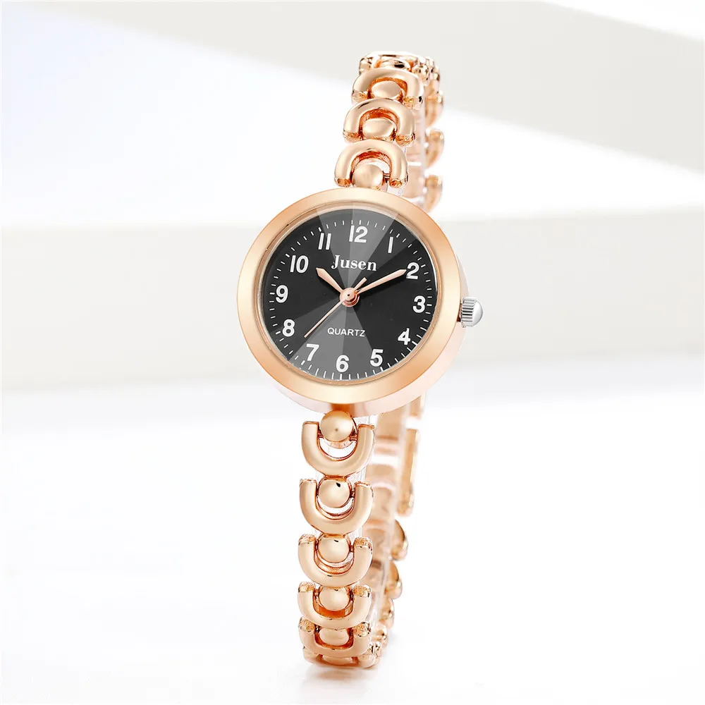 Trendy Small Dial Steel Bracelet Quartz Wrist Watch