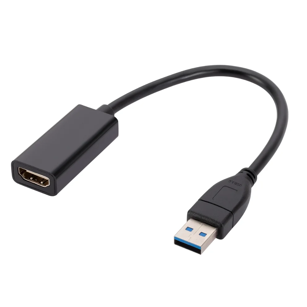 LccKaa 1080P 60HZ USB 3.0 to HDMI-compatible Audio Video Converter Adapter Cable For Windows 7/8/10 PC Laptop OTG Android Phone