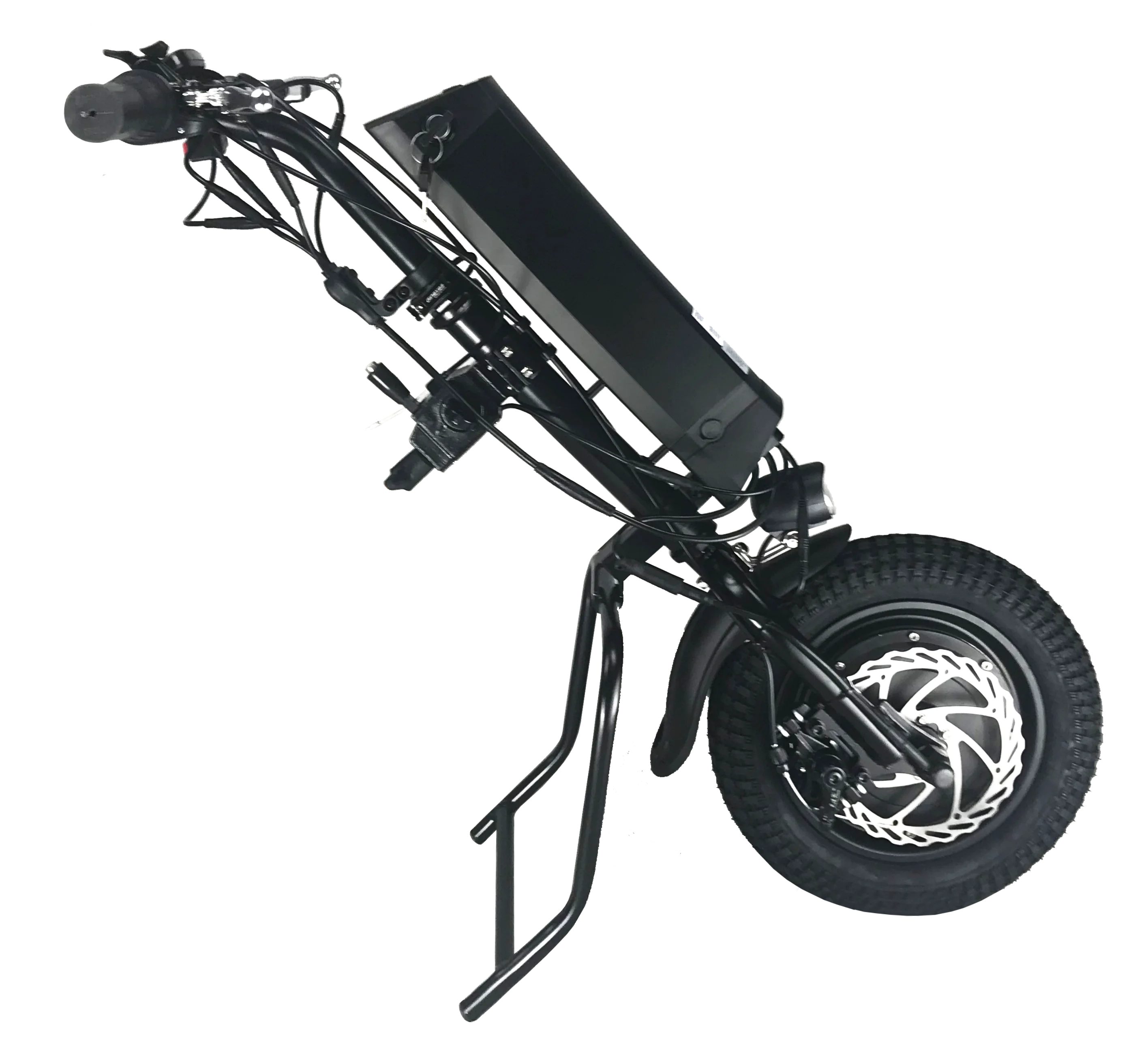 Larger Torque 36V 500W Full Wheel Motor Electric Handcycle, 11.6Ah Powered Attachment