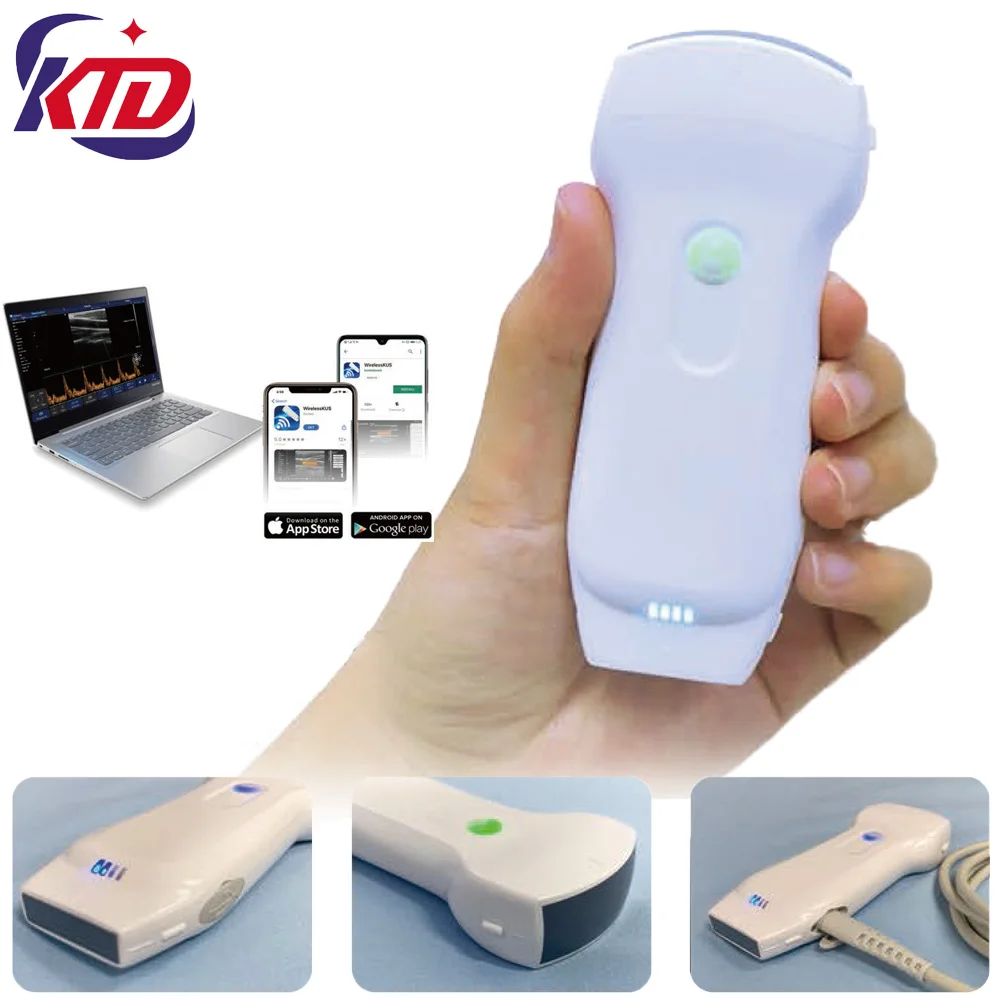 Konted 5G Channel Ecografo wifi &USB Double Head C10RL 3 in 1 ultrasound probe Scanner