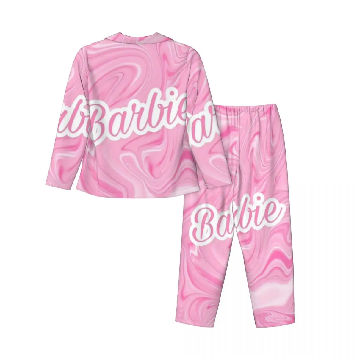 Barbie Women's Pajamas Sets Woman 2 Pieces Pajamas Female Couples Loungewear Suit Home Clothes image 2