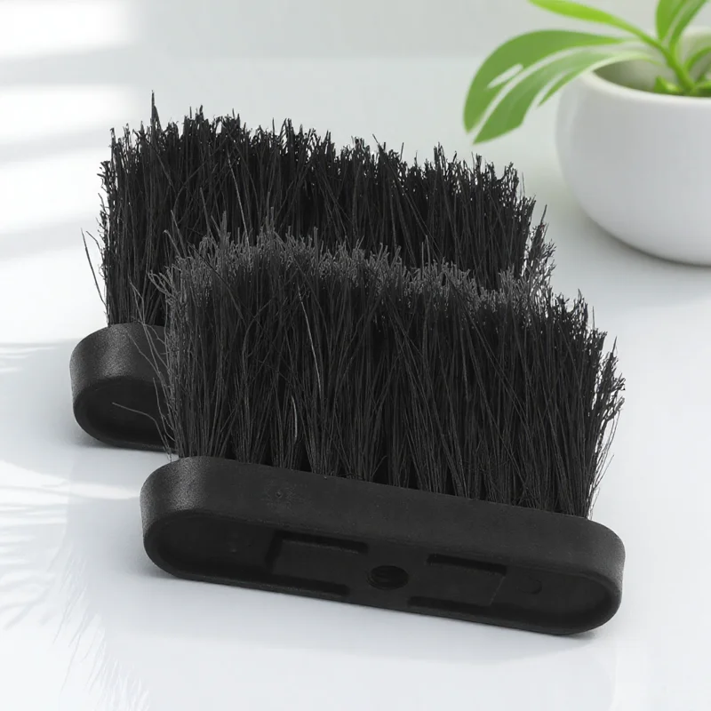 

2Pcs Replacement Fireplace Brush Head Heat Resistant Bristles for Efficient Ash Cleaning Fire Pit Grill Bench Mantel Kitchen