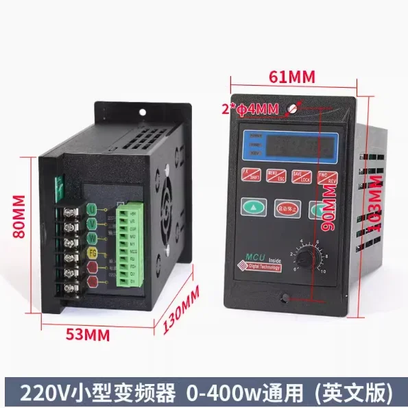 جديد صغير بسيط محول التردد العالمي مرحلة واحدة 220 فولت إلى ثلاث مراحل 220 فولت المحرك 200/400/750 واط منخفضة الطاقة #5