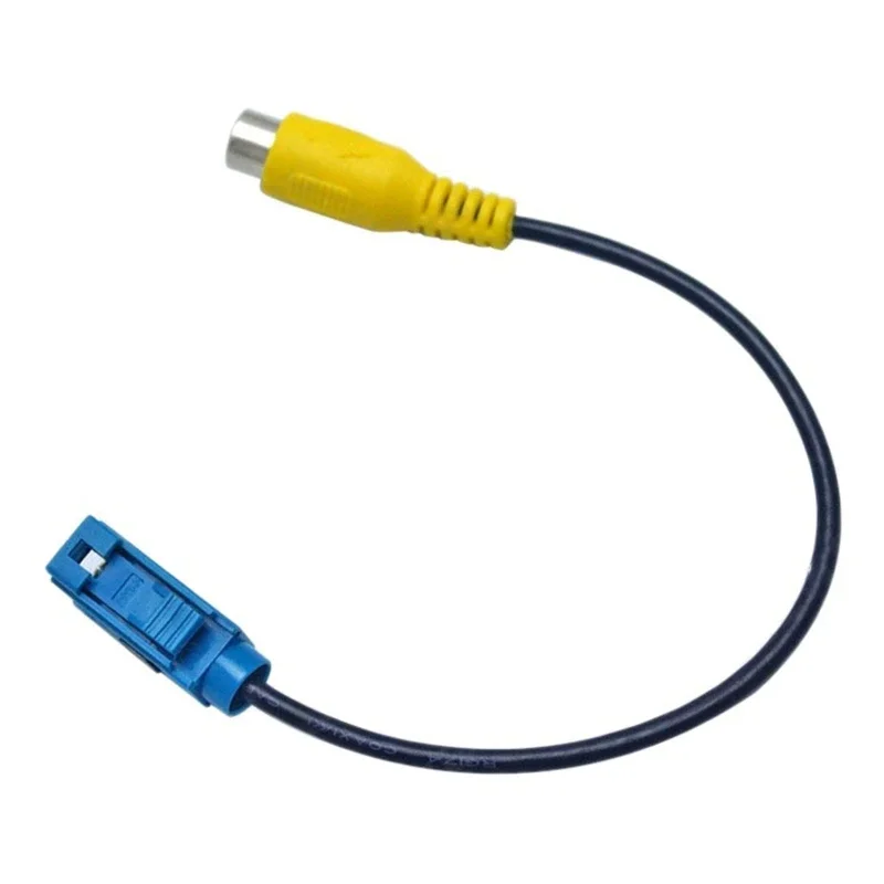 1 قطعة FAKRA إلى RCA محول كابل الفيديو-سيارة عكس الكاميرا AV-IN كابل مراقبة وقوف السيارات لشركة فولكس فاجن BMW أودي مرسيدس VAG #4