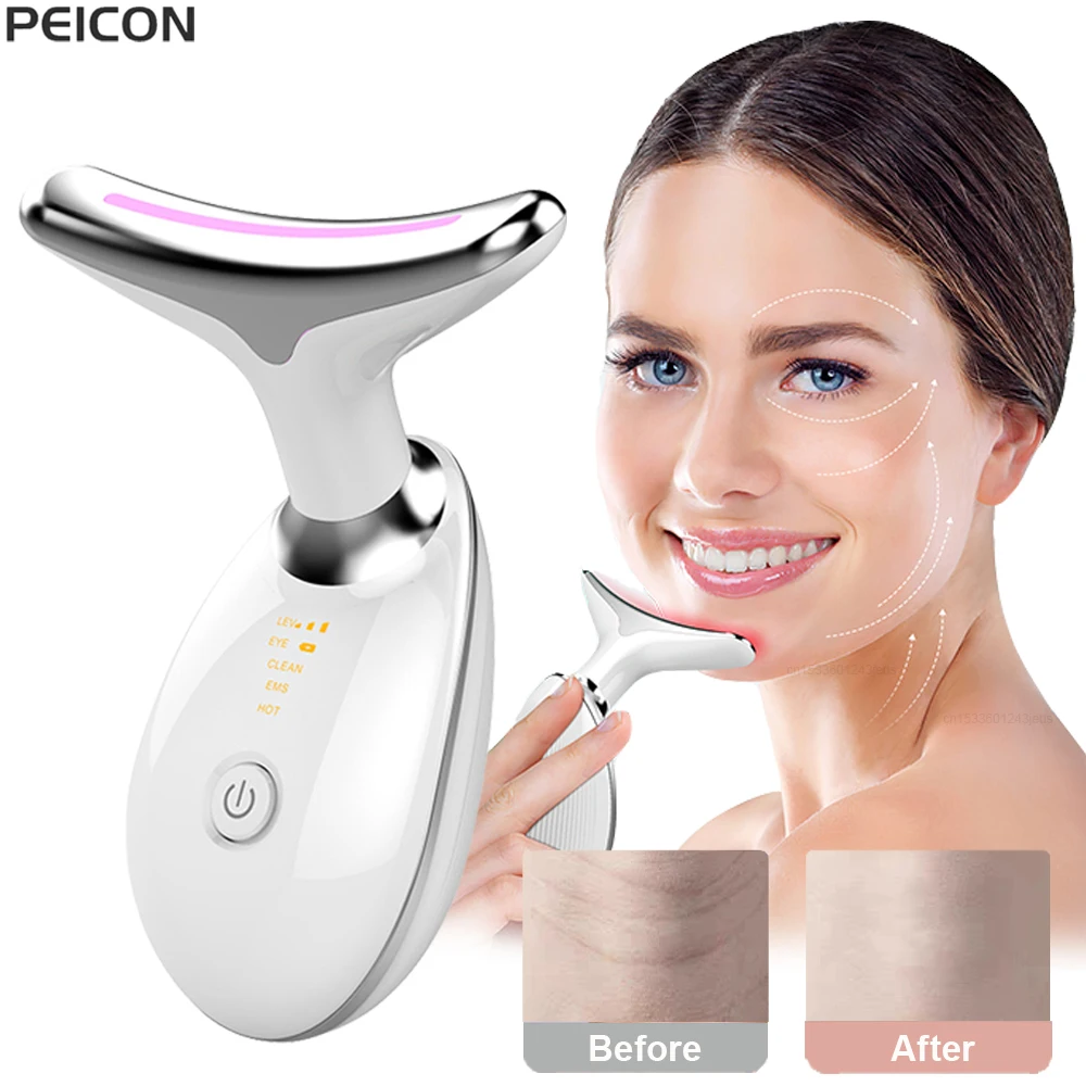 Face Massager EMS Facial Microcurrent Anti-aging Facial Massage Neck Face Lifting Massager Skin Tightening Face Lift Device