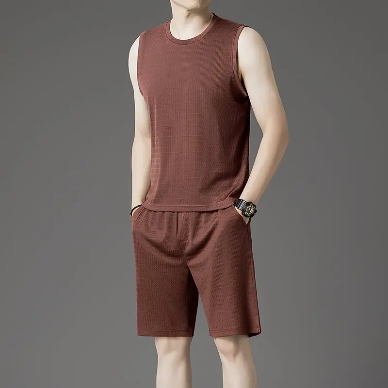 

Новая летняя мужская повседневная свободная удобная дышащая мягкая майка из махровой ткани, универсальная, приятная для кожи