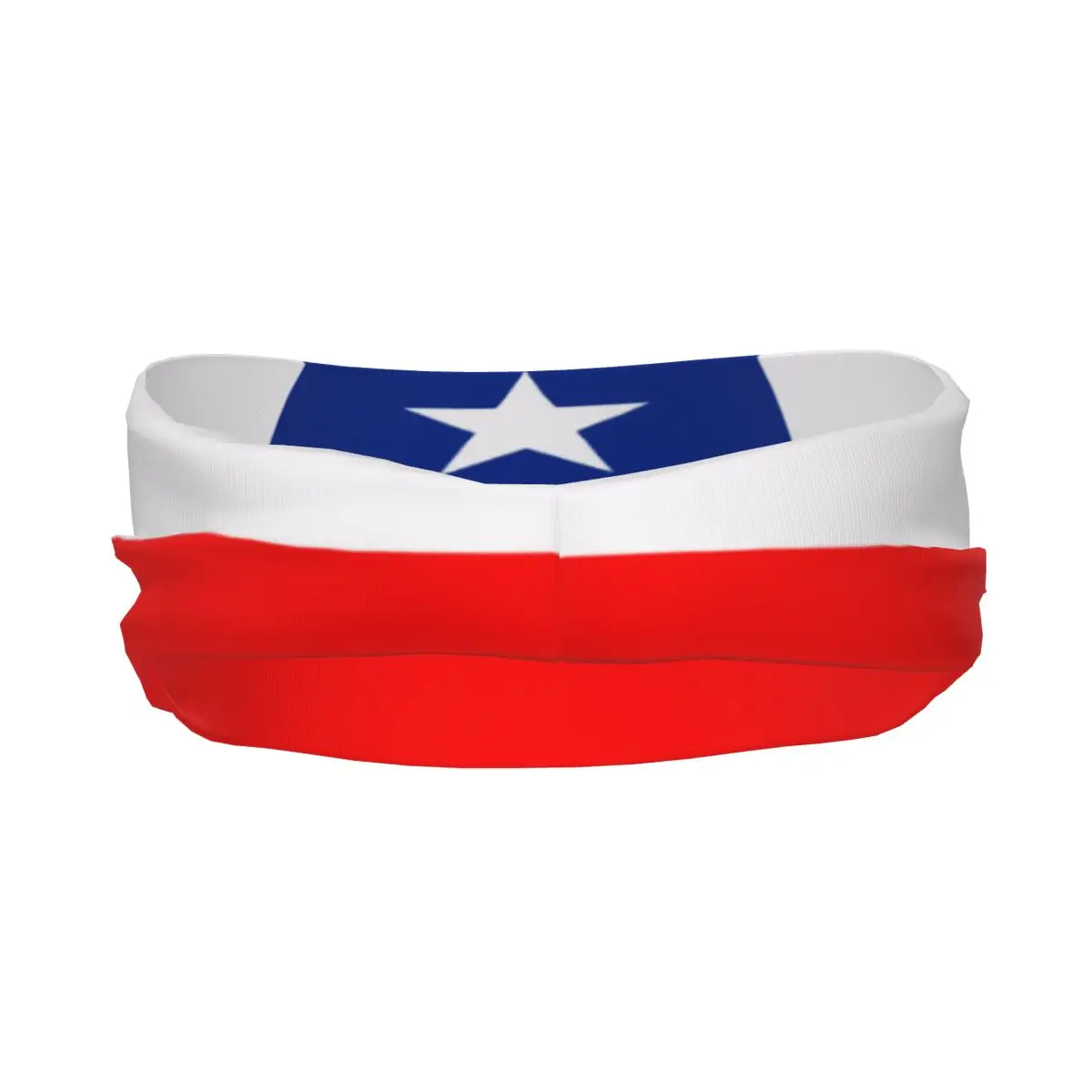 Chile Flag Elastic Hair Band Yoga Headband Makeup Hair Hoop Headwrap
