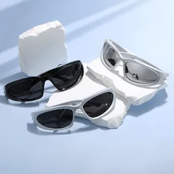 3 Pcs/set New Arrival Women's Sunglasses Punk Sunglasses Unique Oval Sun Glasses Men Goggle Shades Mirror Colorful Y2K Eyewear