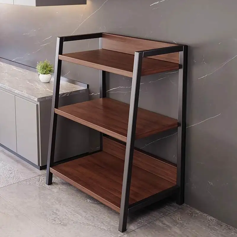 Simple Modern Multi-Layer Floor-Standing Storage Rack Wall-Near Living Room Home Multi-Function Storage Shelf Easy-To-Install