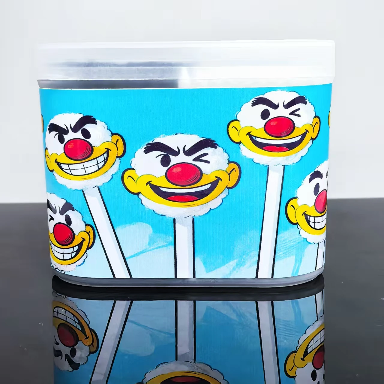 300 قطعة من مسحات القطن المضحكة، مسحات قطنية باللونين الأبيض والأسود برأسين للبالغين متعددة الأغراض