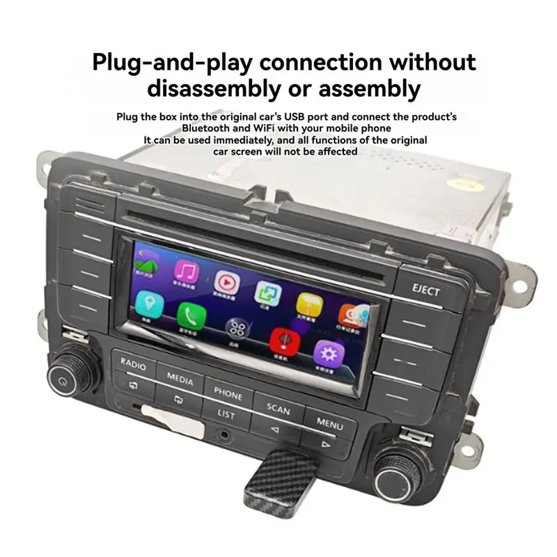 Stable-Wireless Carplay& Android Auto Box Car Mini AI Box 2In1 Wired To Wireless Dongle Plug& Play Android AUTO Carplay Adapter
