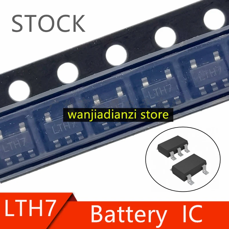 10pcs/lot LTC4054 LTC4054ES5-4.2 LTH7 SOT23-5 Li-ion Battery Charger IC 4054