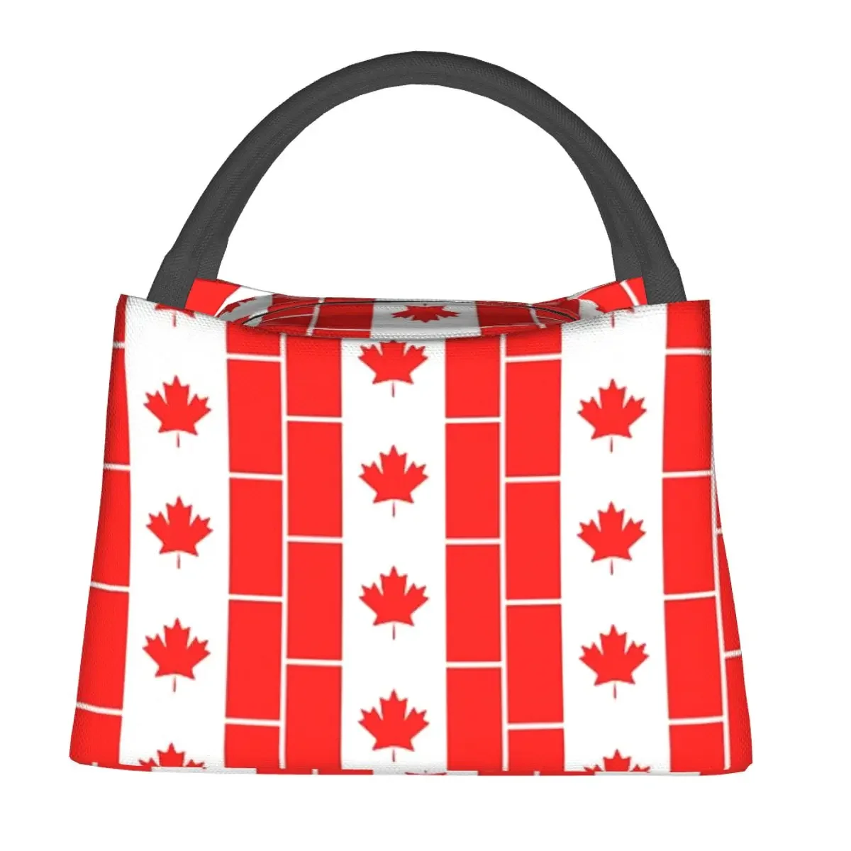 Canada Flag National Culture Lunch Bags Insulated Bento Box Portable Lunch Tote Leakproof Picnic Bags for Woman Girl School