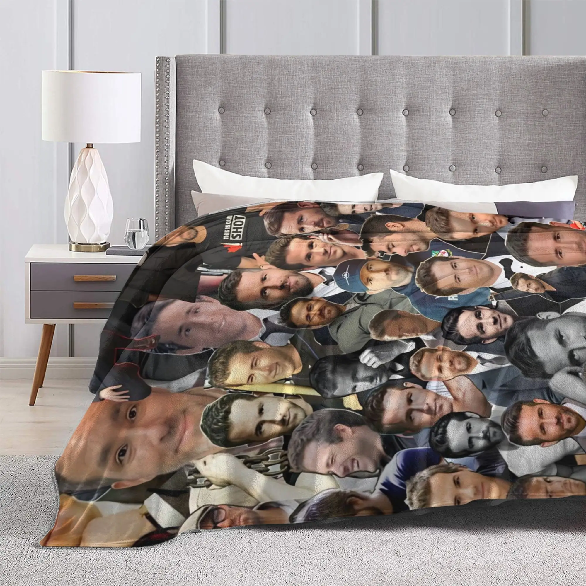 الممثل R-Ryan Reynolds كلية البطانيات التخييم الفانيلا رمي بطانية للأريكة السرير الدافئة مخصصة جودة المفرش هدية فكرة